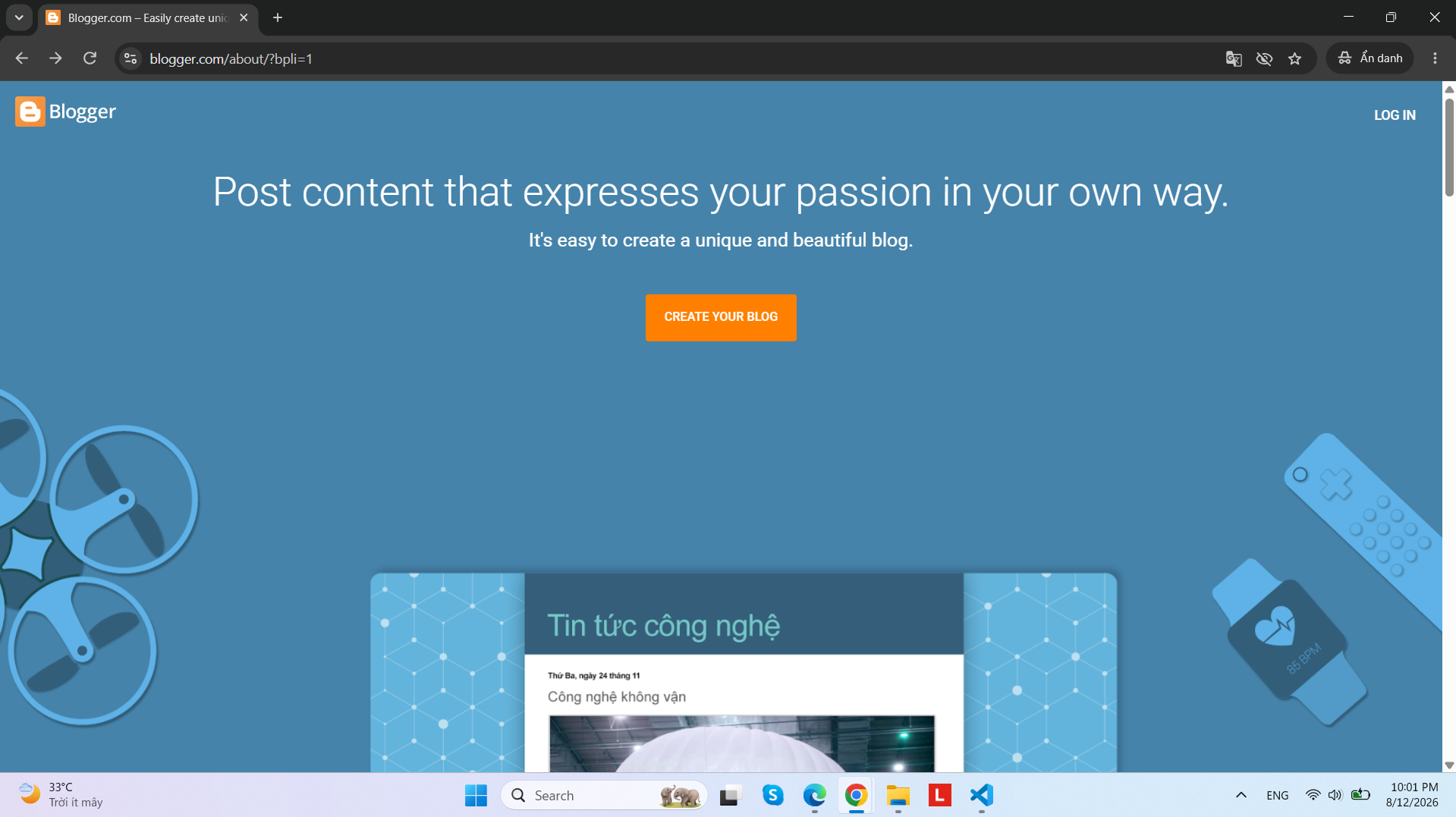 Blogger Home Page