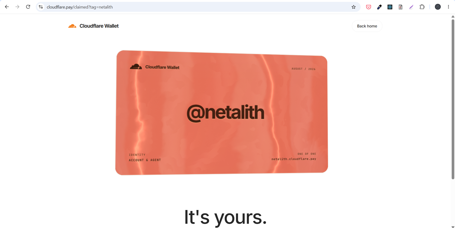 Netalith Cloudflare Pay