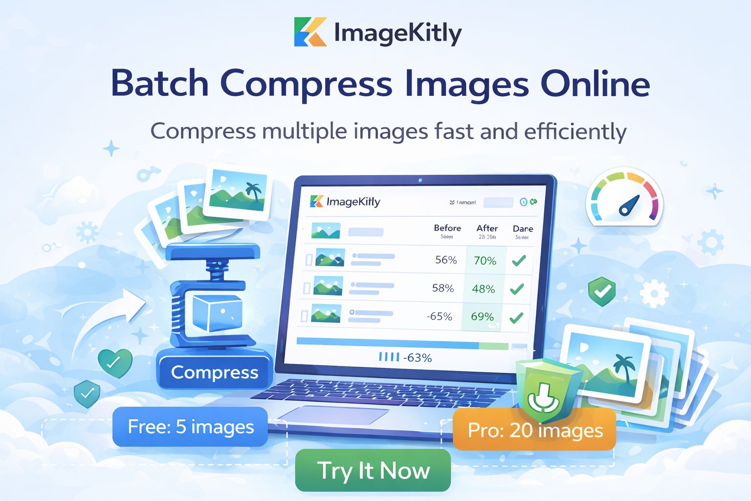 Batch Image Compressor Online – Compress Multiple Images Fast