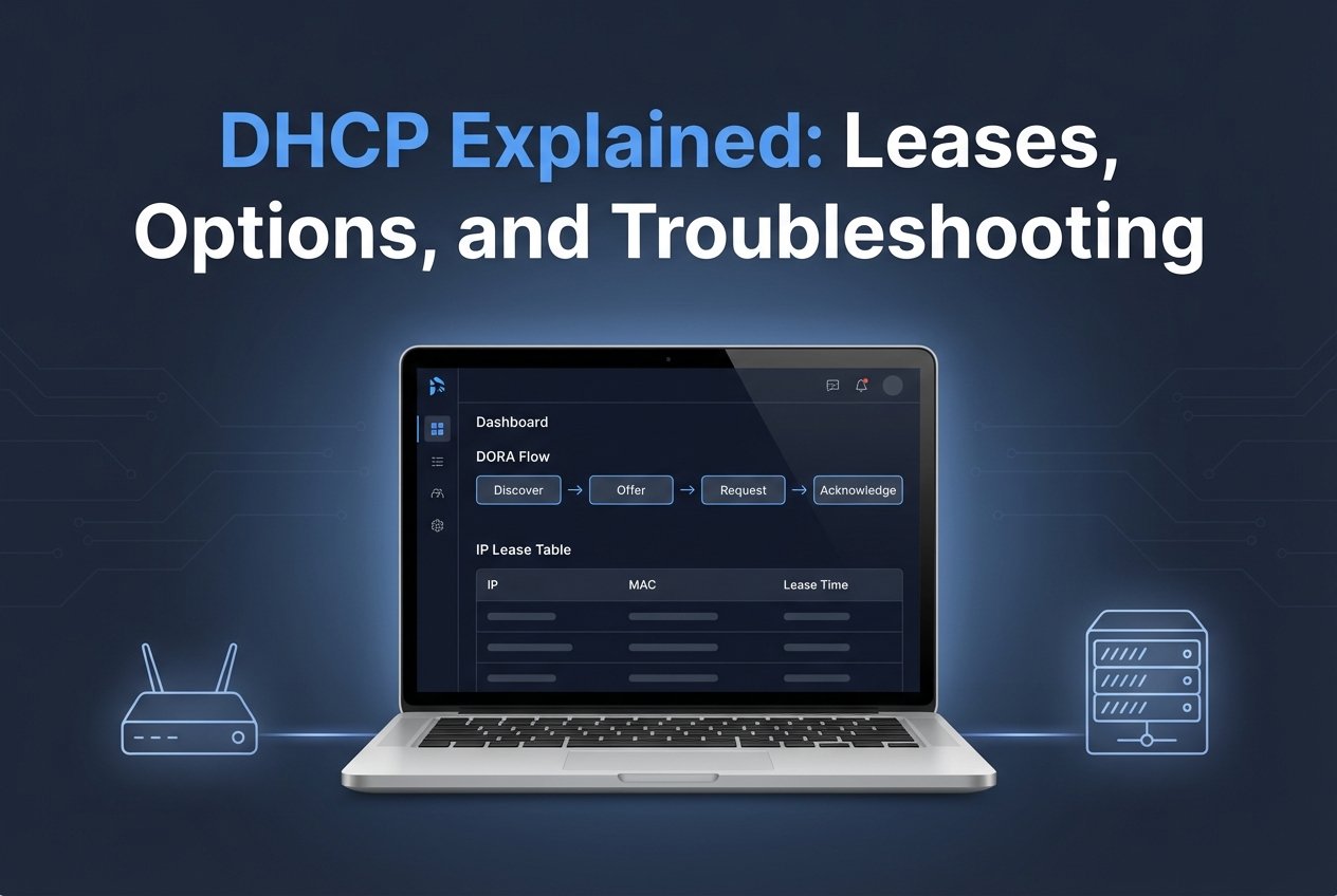 DHCP Explained: Leases, Options, and Troubleshooting (DORA, Scopes, and Reservations