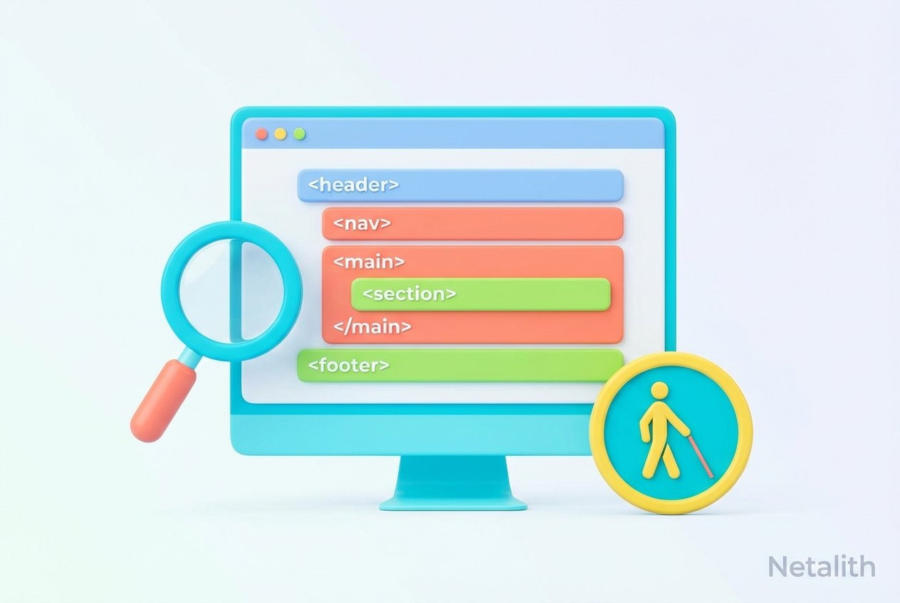 Semantic HTML Guide: Improving SEO and Accessibility with Structured Markup