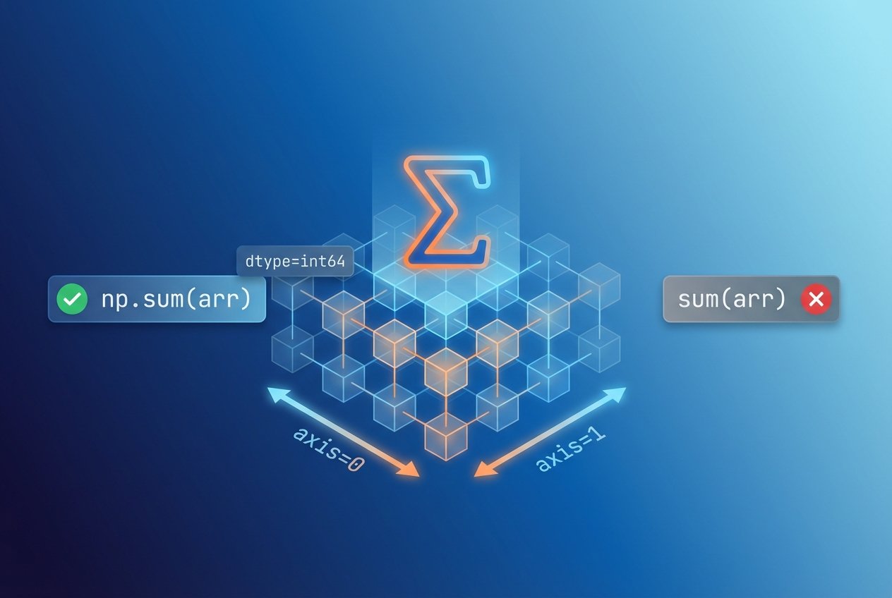 numpy.sum() in Python