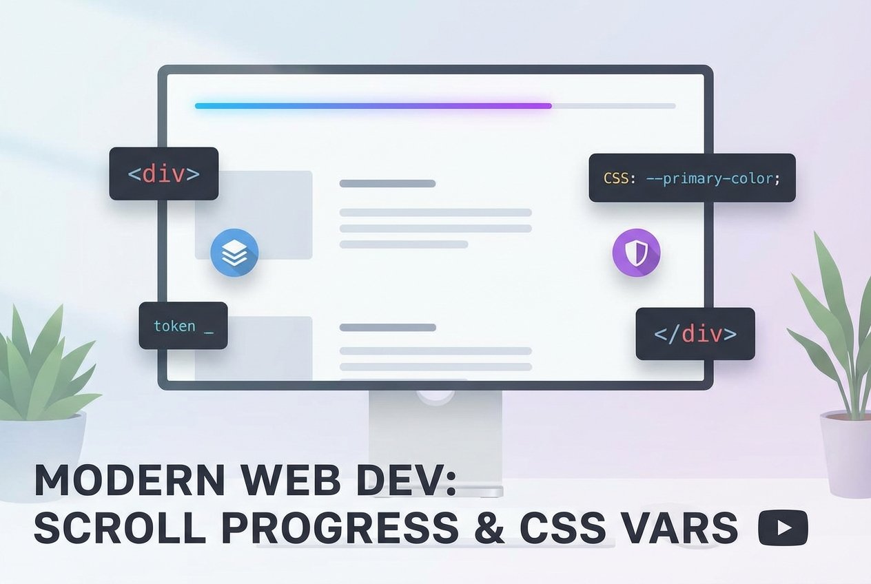 A Page Progress Bar with JavaScript and CSS Variables