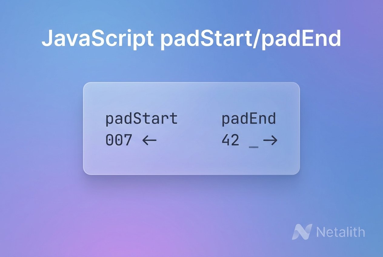 padStart and padEnd String Methods in JavaScript