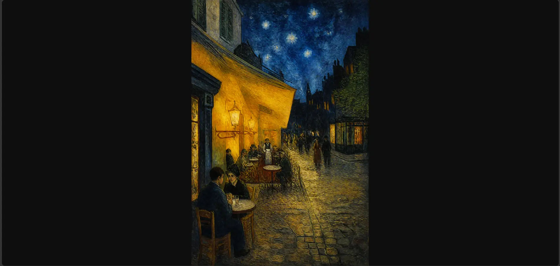 Cafe Terrace at Night Wall Art | Warm Glow Printable Digital Download | Classic Post-Impressionist Cityscape Home Decor Print