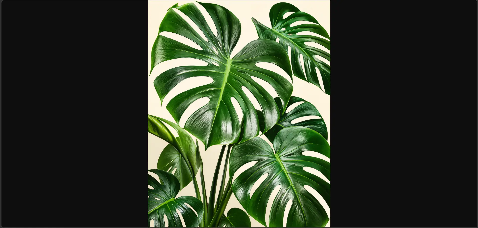 Tropical Monstera Leaf Wall Art | Lush Green Printable Digital Download | Botanical Jungle Home Decor Print